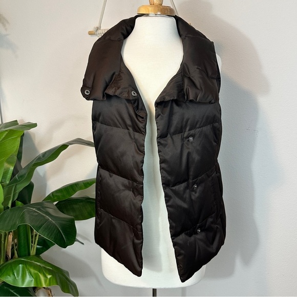 J.Jill Brown Down Vest (women’s XS) - Picture 1 of 5